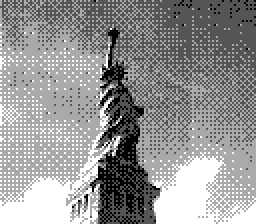 Statue of Liberty looking upward