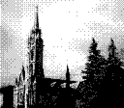 Church steeple silhouetted against the sky, Budapest